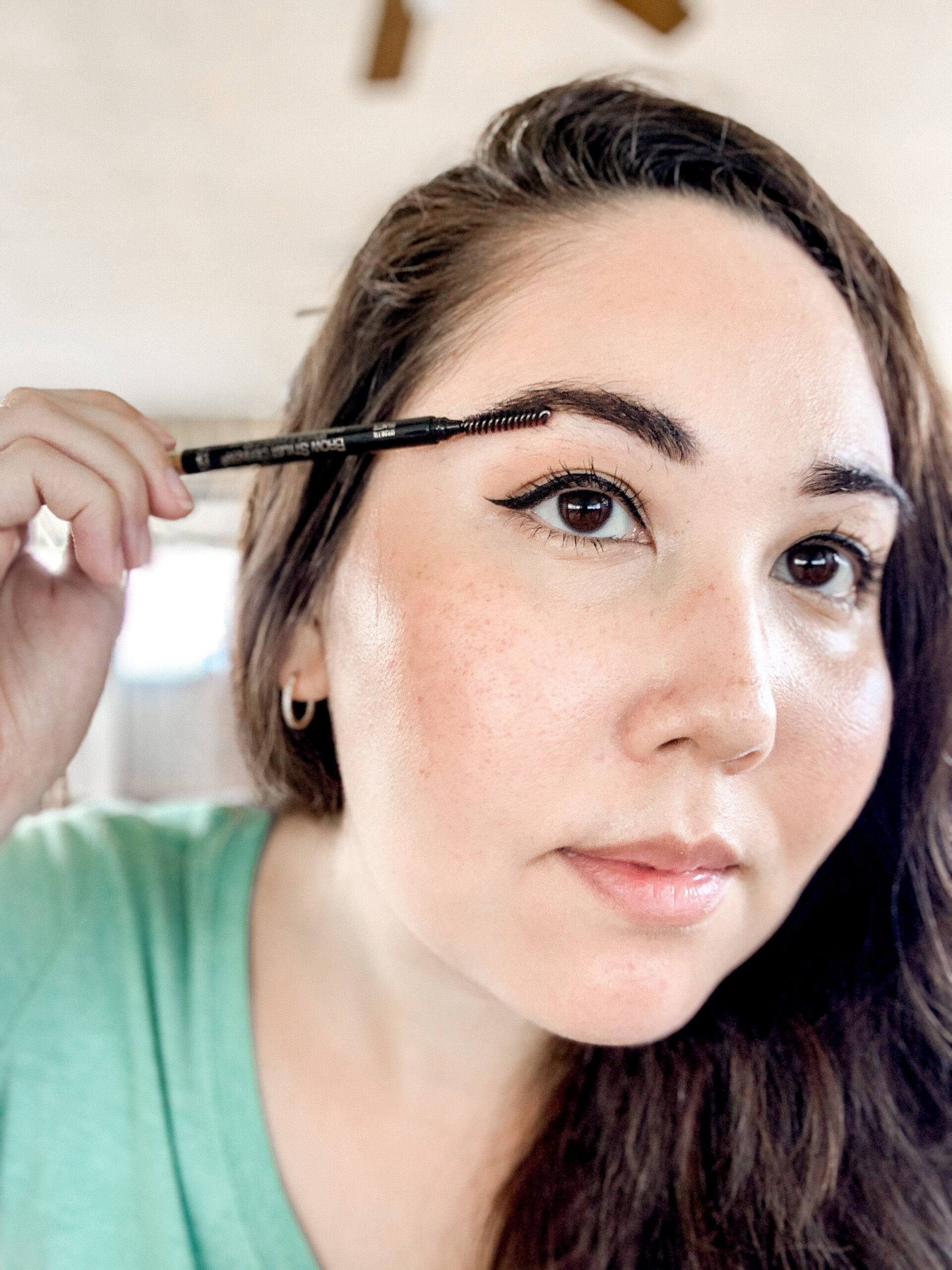brushing eyebrows natural makeup