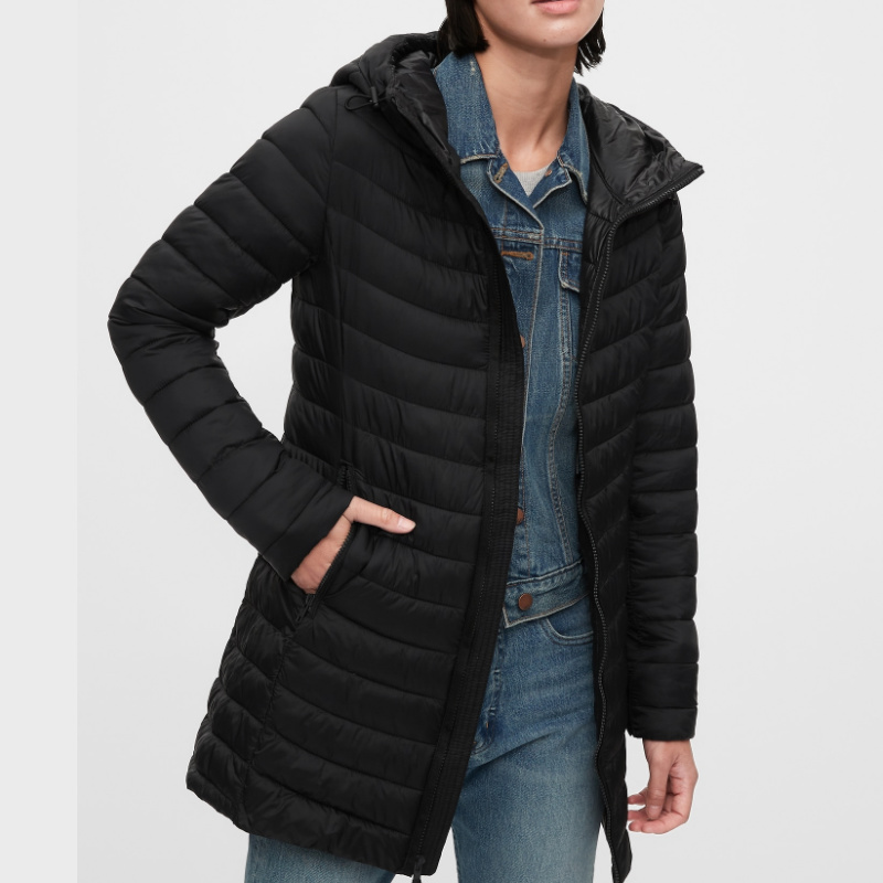 How To Layer Winter Travel black puffer coat