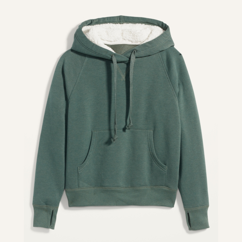 How To Layer Winter Travel green hoodie