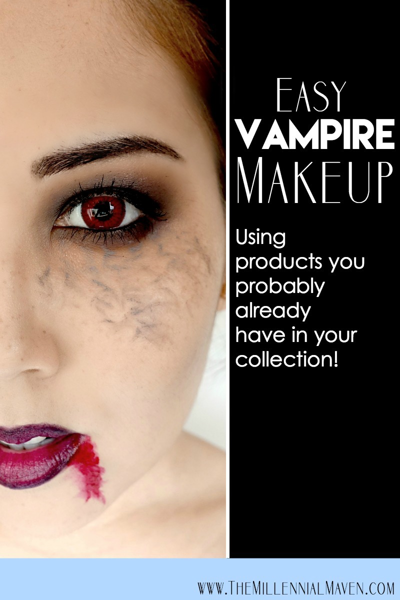 Easy Halloween Vampire Makeup Look Using Only "Regular" Makeup