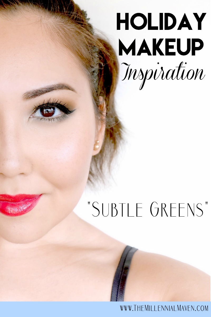 Glamorous Christmas Makeup Look -- Sultry Green & Festive Red