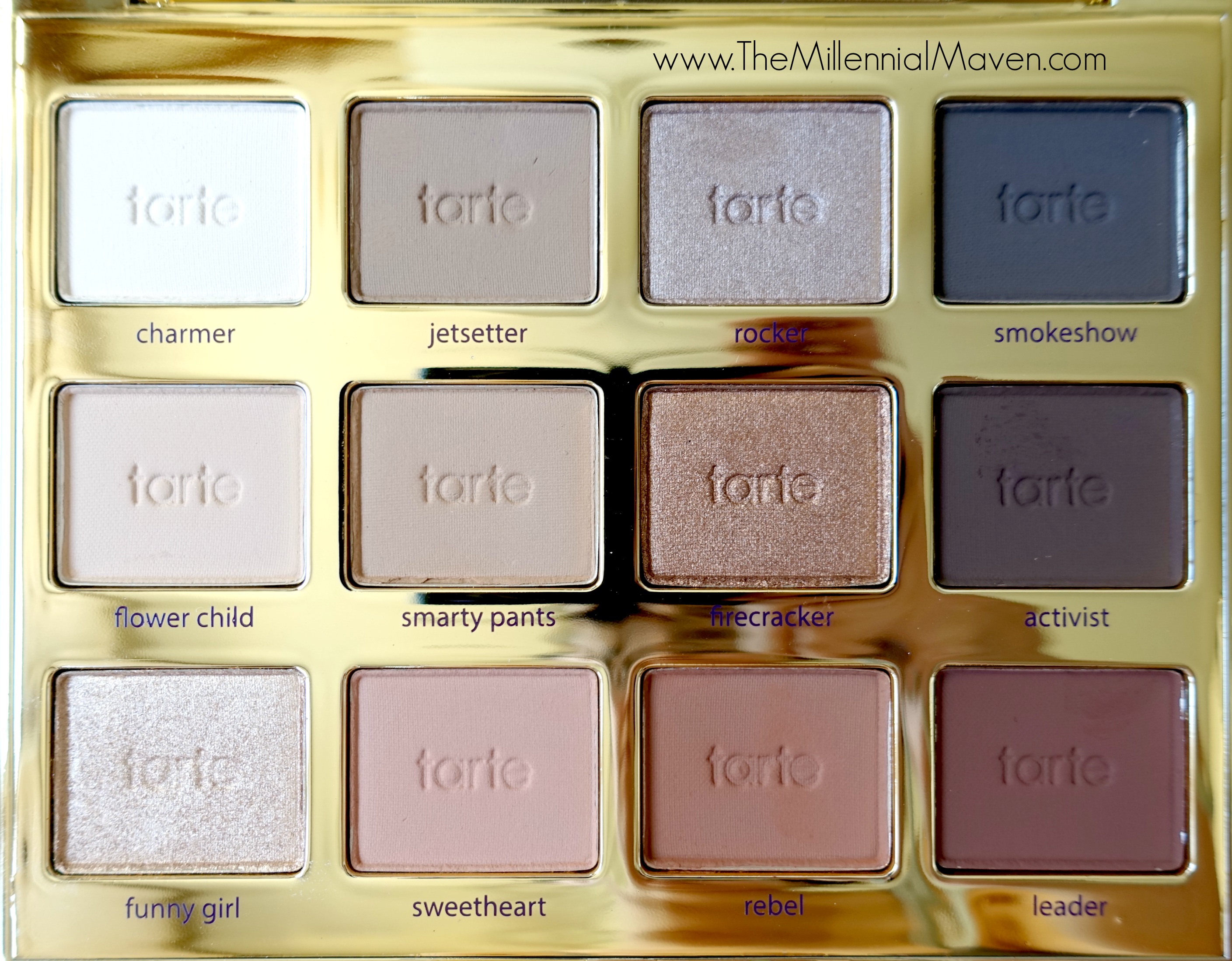 Warm-toned eyeshadow tutorial using Tarte Tartelette In Bloom Palette