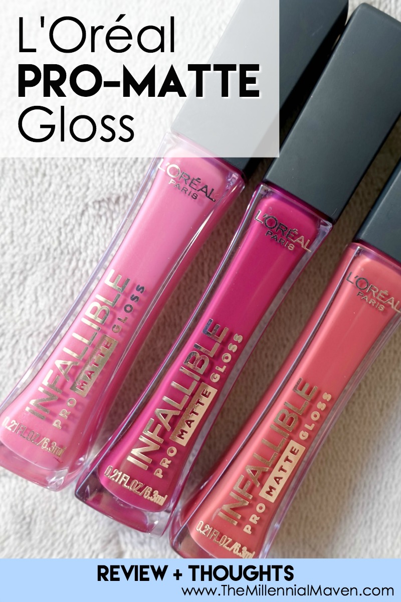 L'Oréal Pro-Matte Gloss First Impressions + Review, Swatches