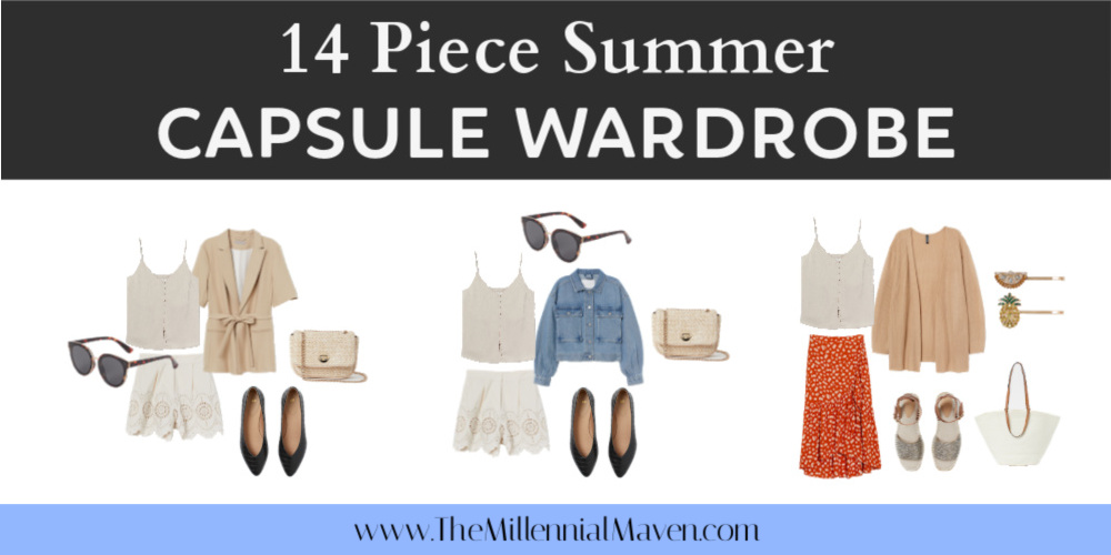 Summer Capsule Wardrobe | 12 pieces & over 60 looks! | The Millennial Maven