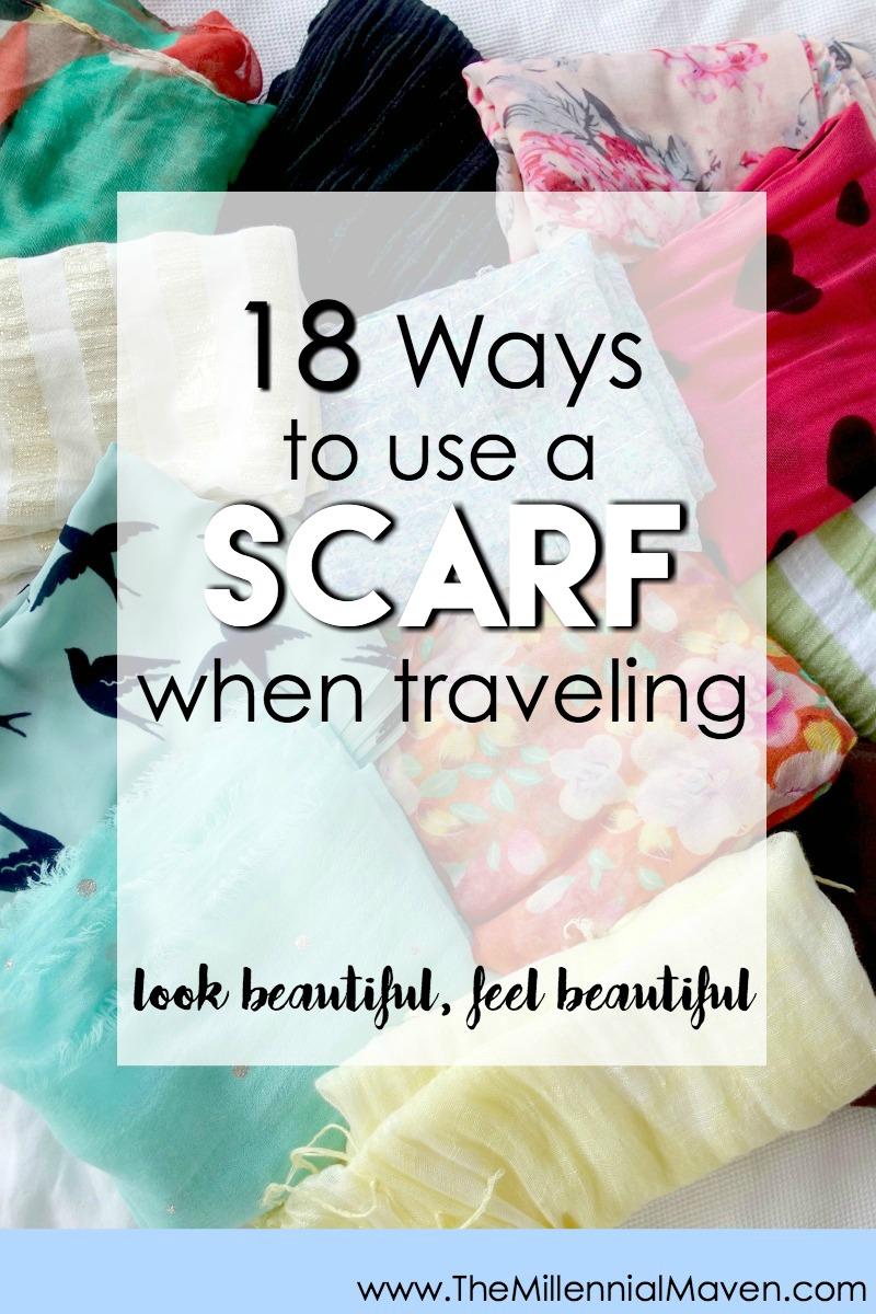 18 Nifty Ways To Use A Scarf When Traveling