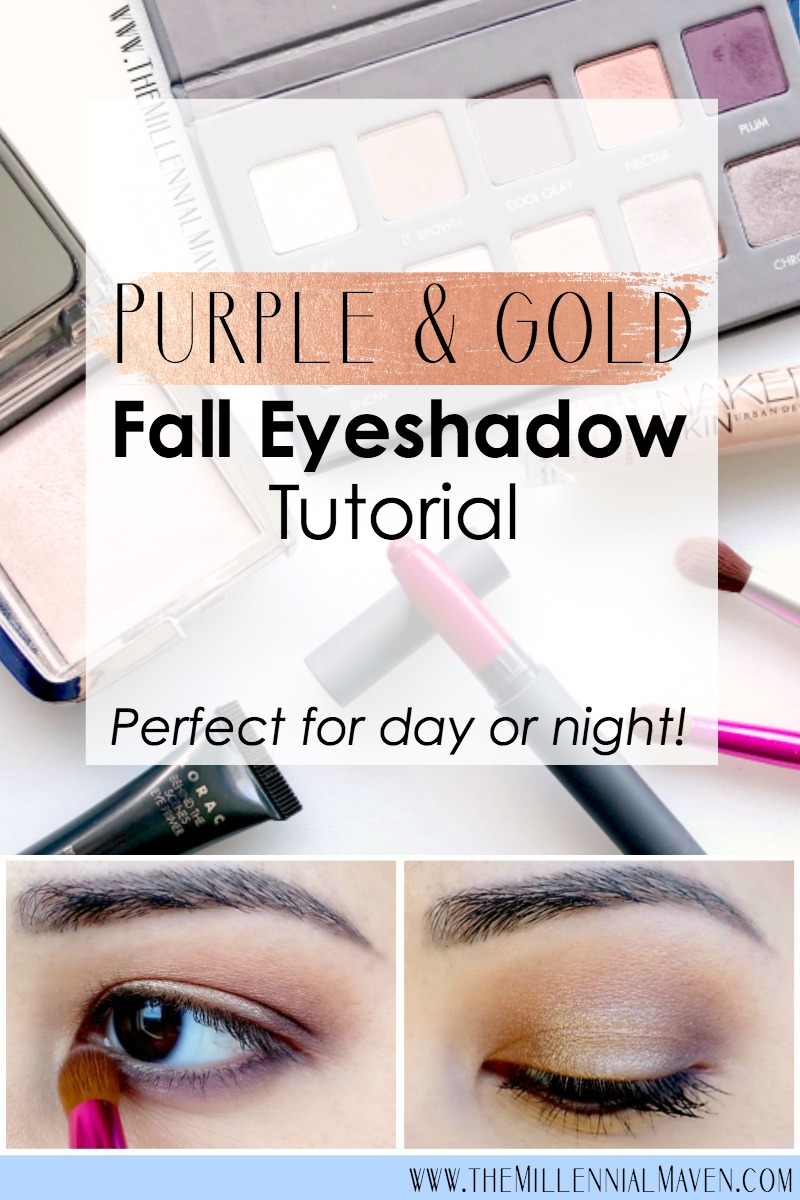 Warm Purple & Gold Fall Makeup Tutorial