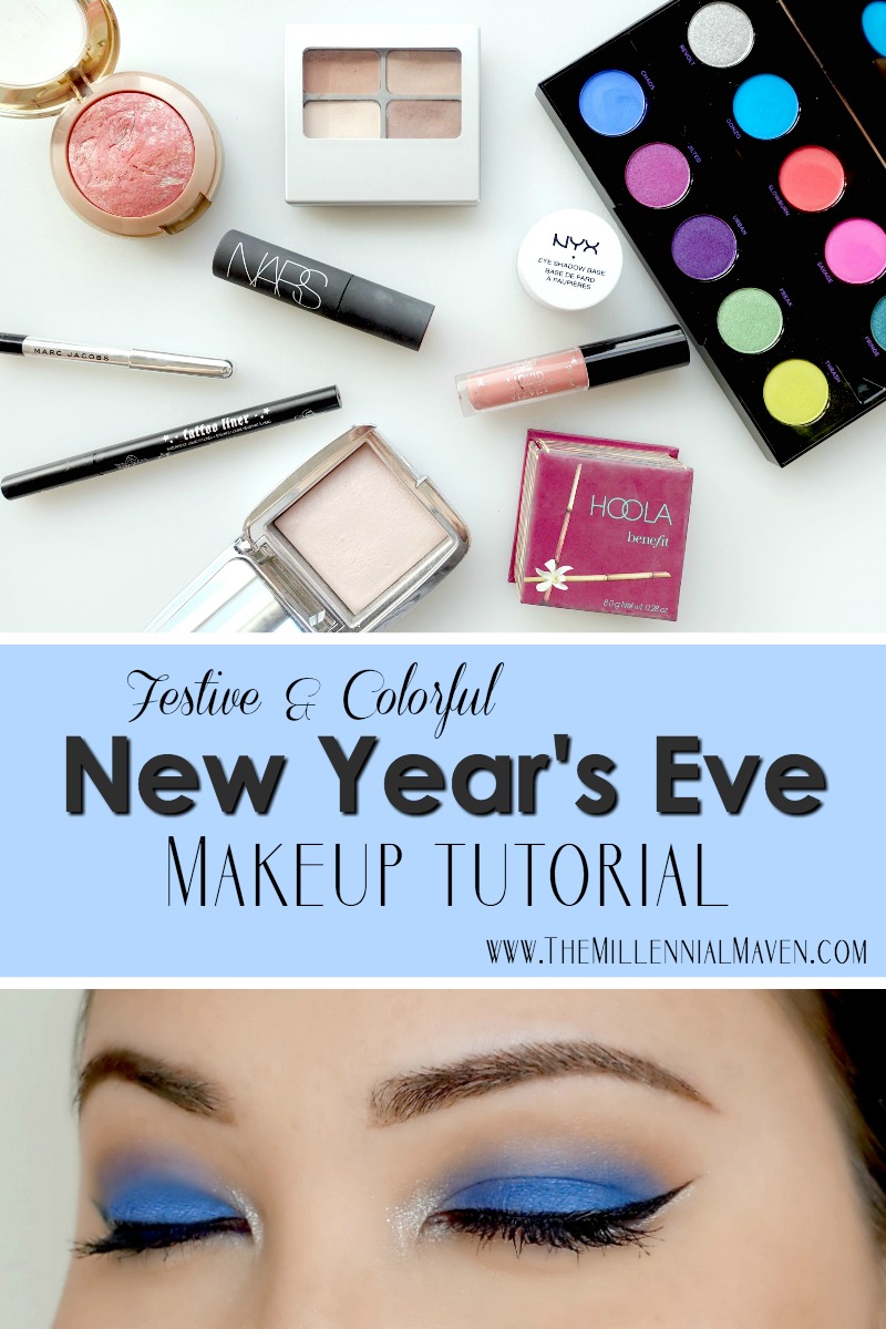 Sparkly Blues New Years Eve Makeup Tutorial