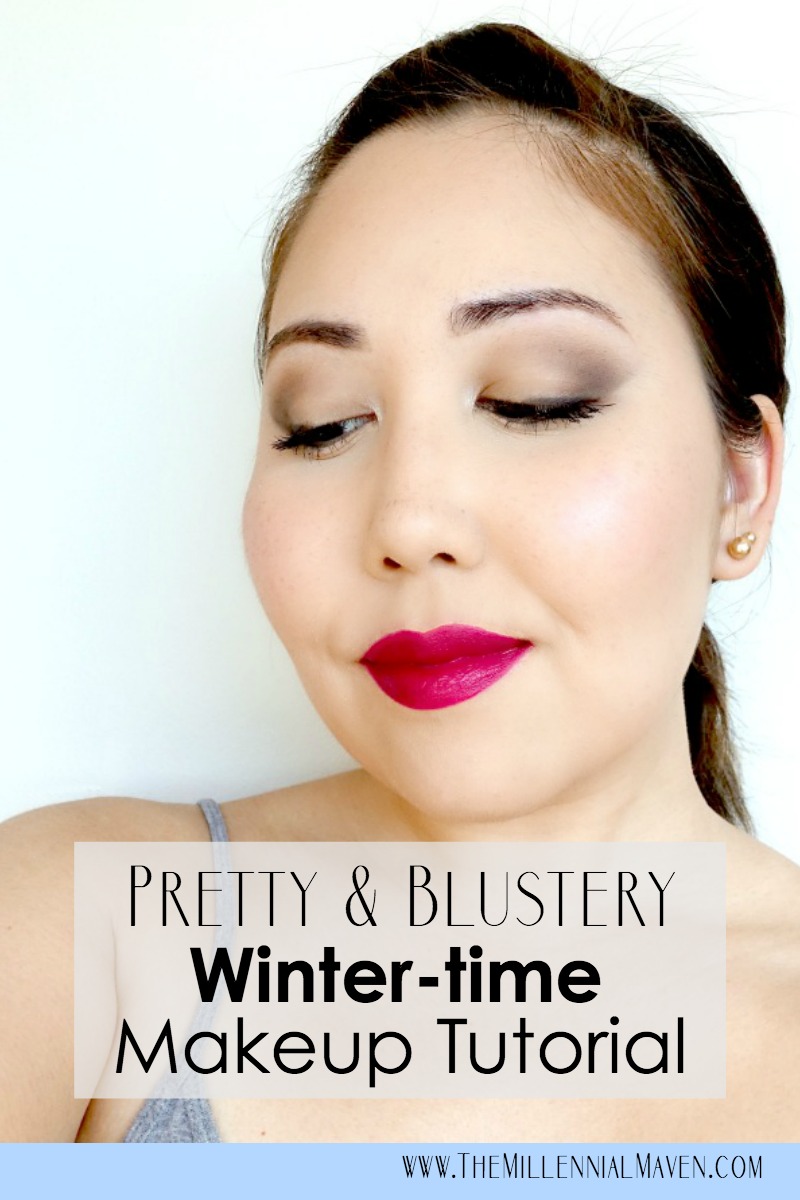 Pretty & Blustery Everyday Winter Makeup Tutorial