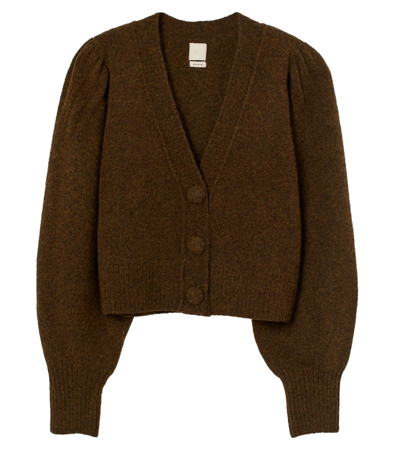 Fall Capsule Wardrobe 2020 Brown Cropped Cardigan Sweater