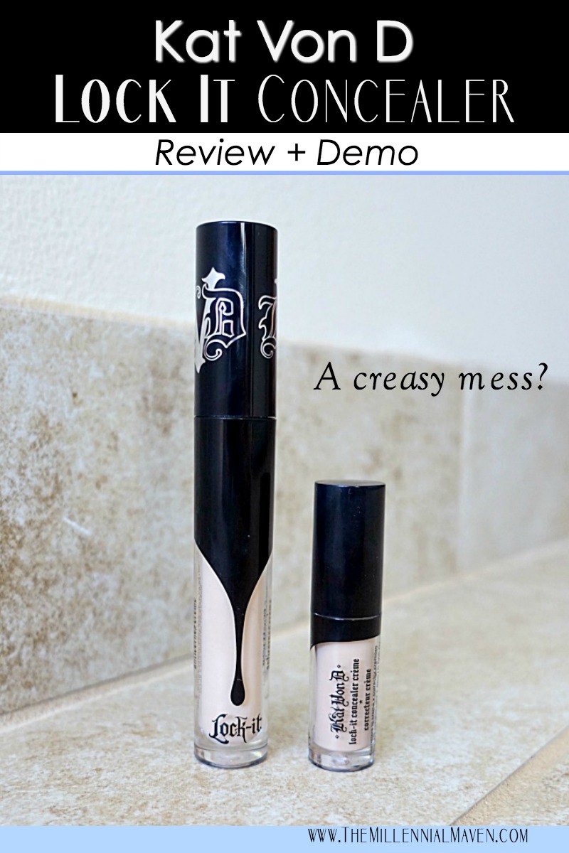 My thoughts on Kat Von D Lock-It Crème Concealer (Review + Demo)