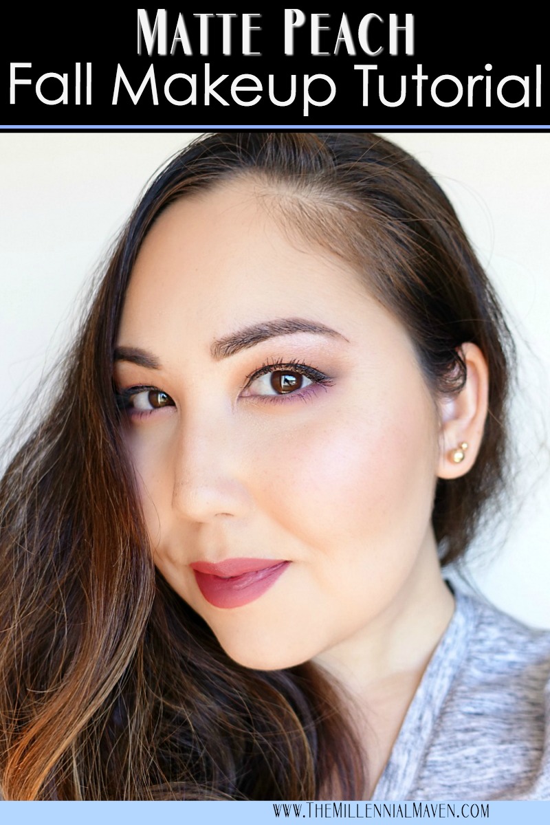 Matte Peach Fall Makeup Tutorial-- Perfect for Day or Night!