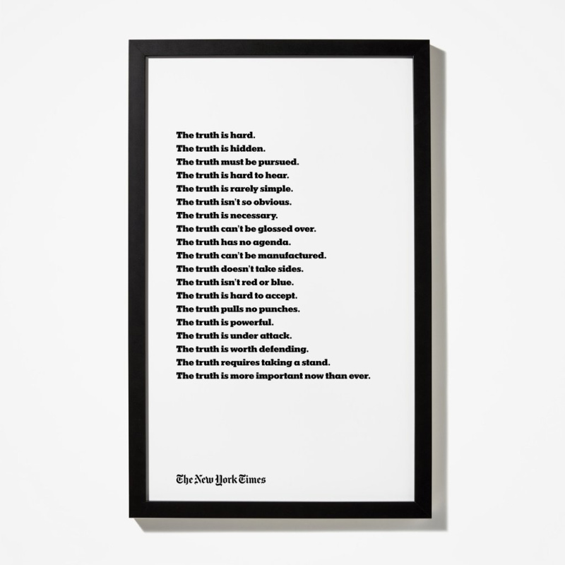 Gender Neutral Gifts NY Times Truth Poster
