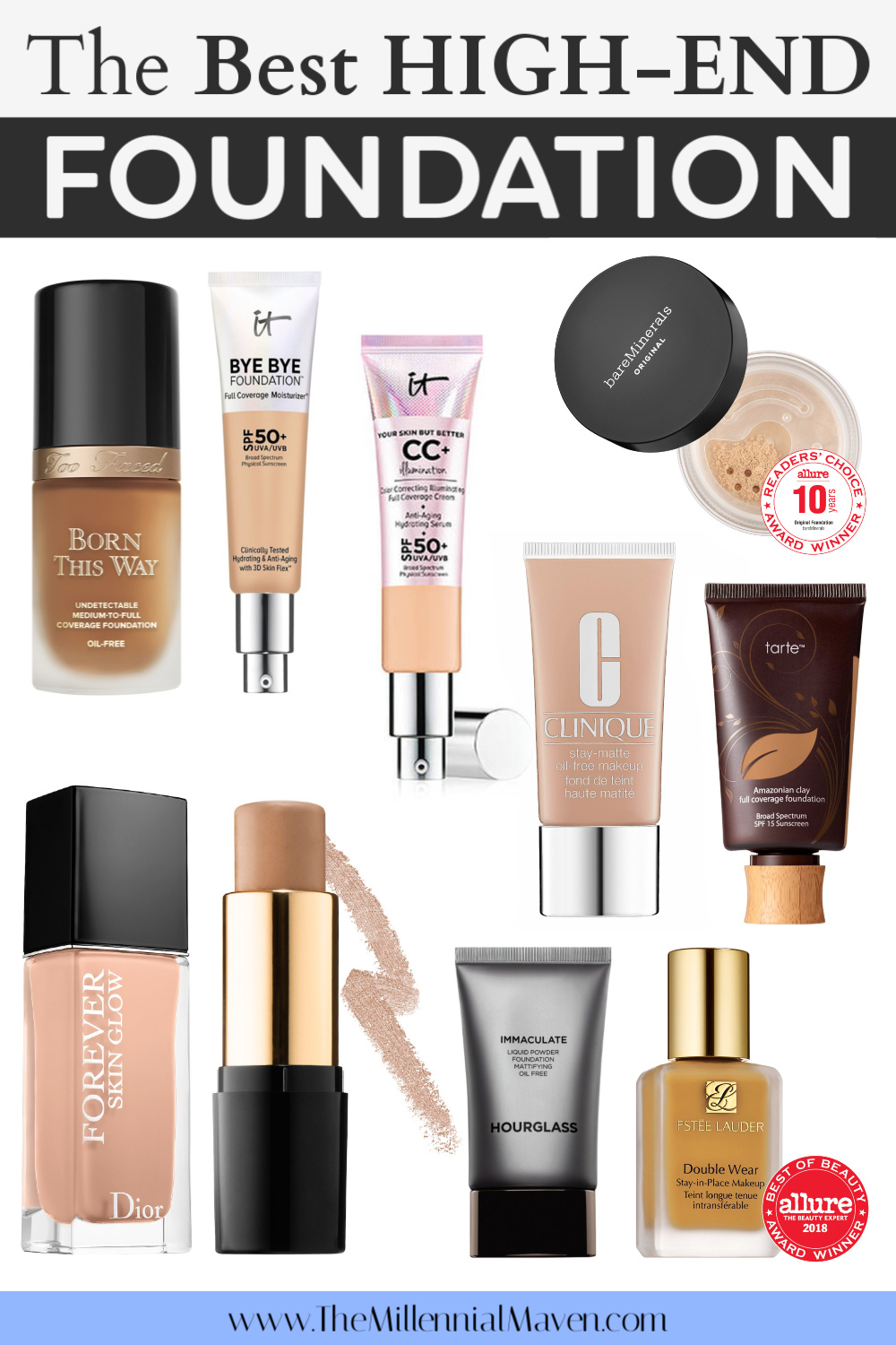*UPDATED 2020* My 10 Favorite High-End Foundations For All Skin Types (Best Foundations)