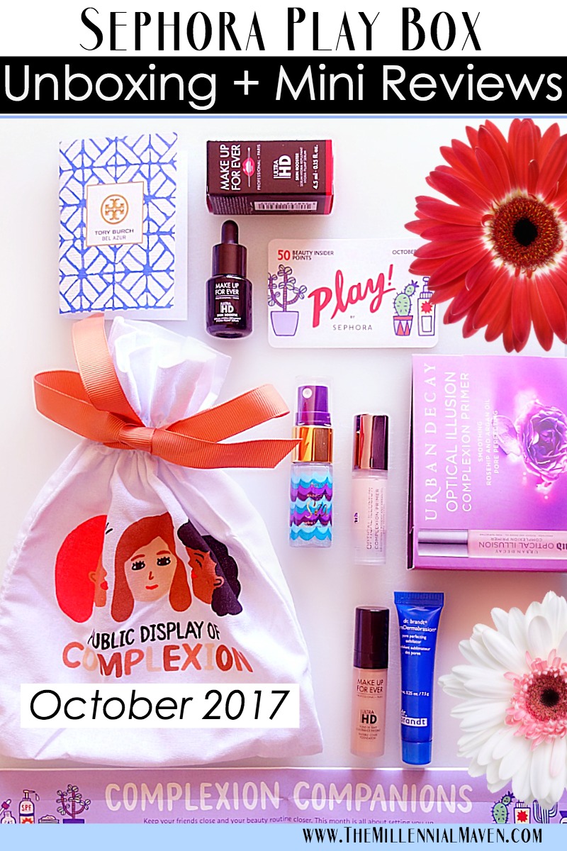 Sephora Play Box Unboxing + Review for October 2017 (October Sephora Play)