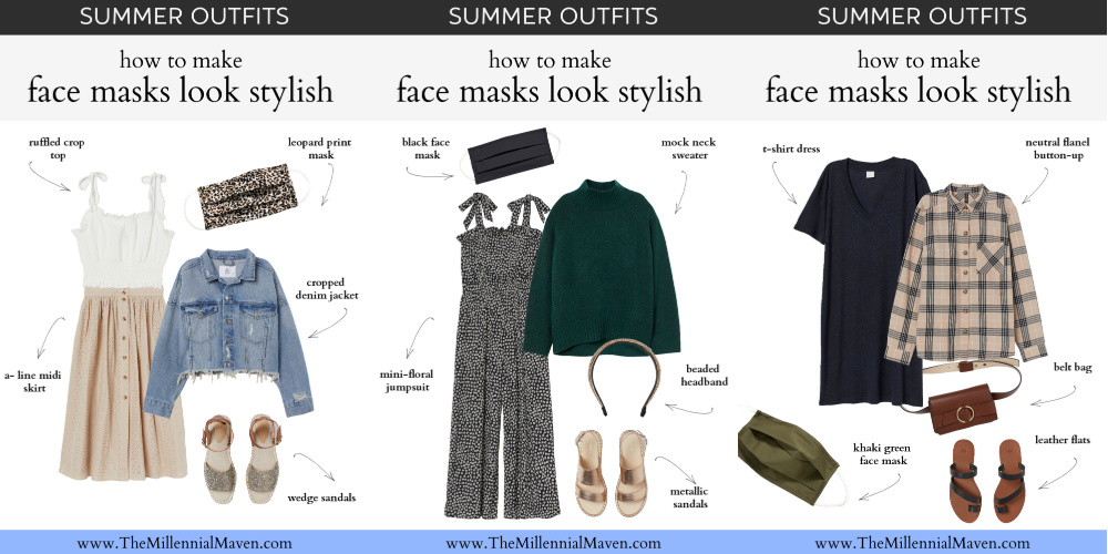 Summer Outfit Ideas + how to style Face Masks! | Summer Outfits July 2020