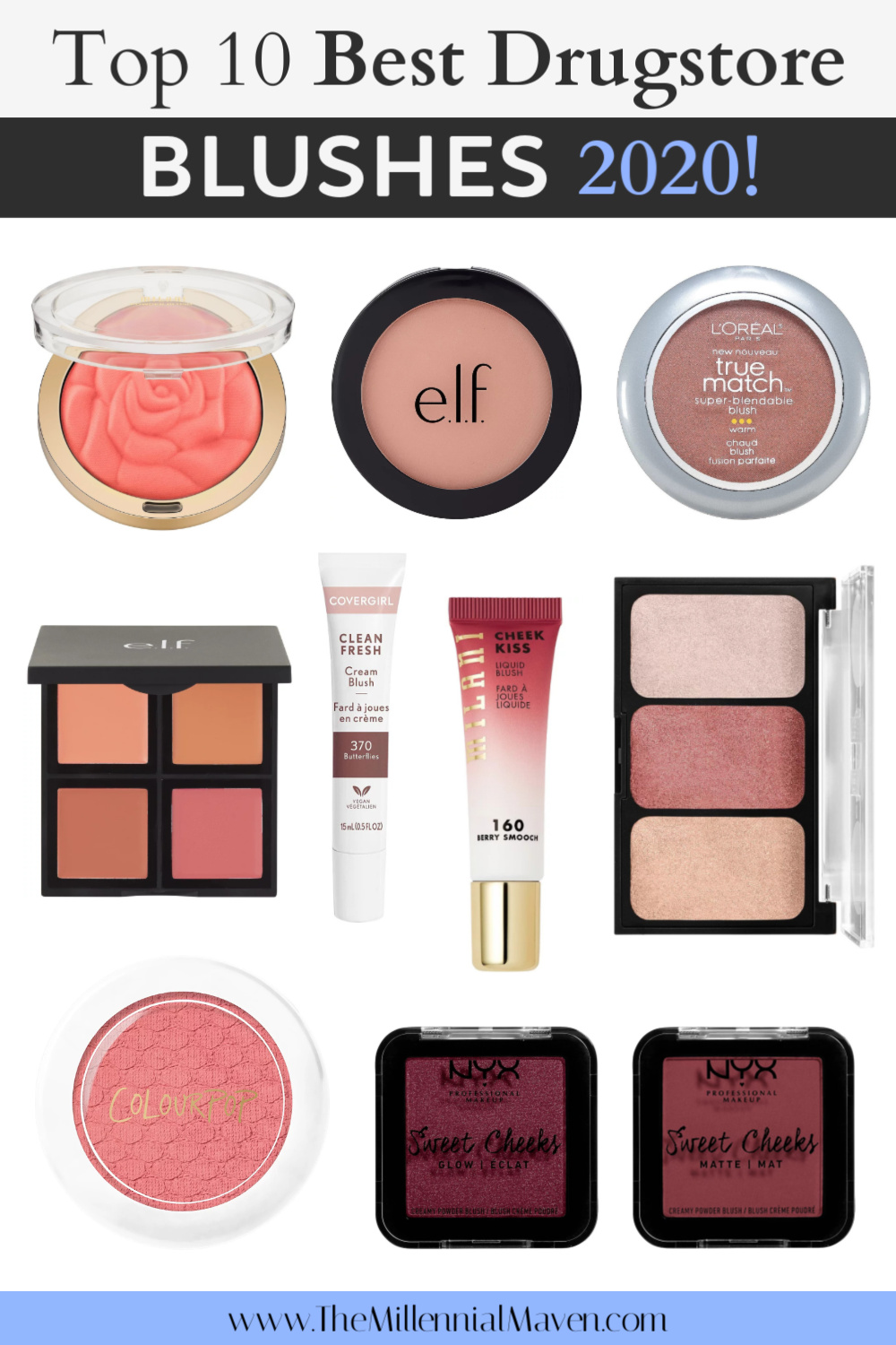 Top 10 Best Blushes at the Drugstore in 2021! | Best Drugstore Blushes