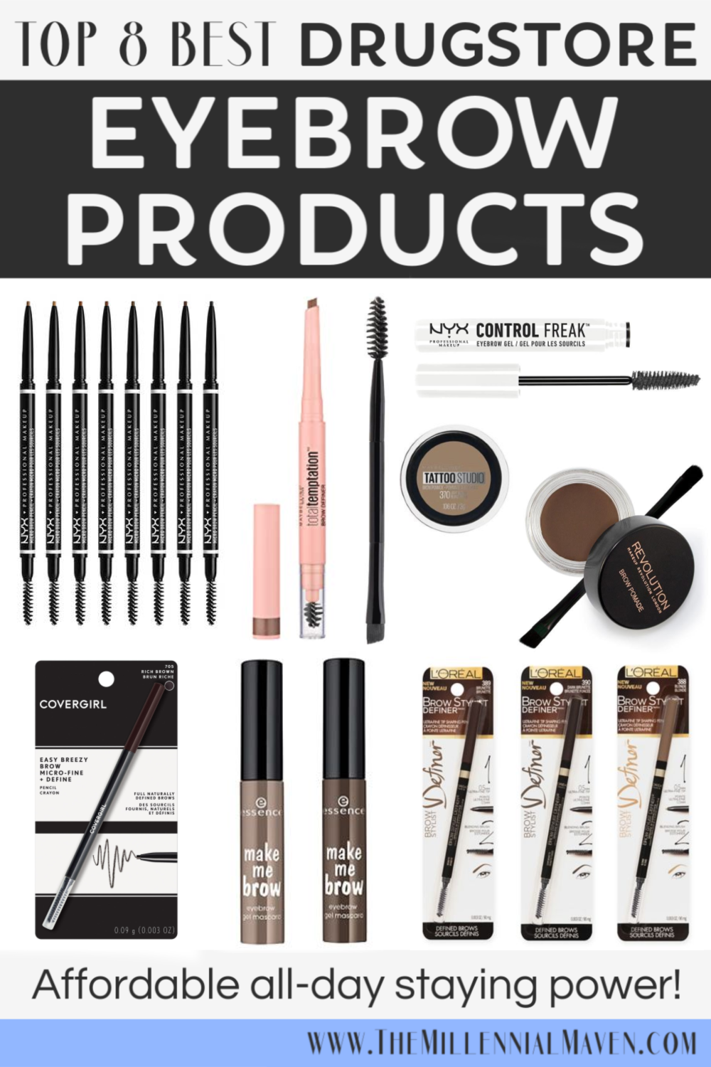 Top 10 Best Drugstore Eyebrow Products in 2021! | Best Drugstore Brow Products