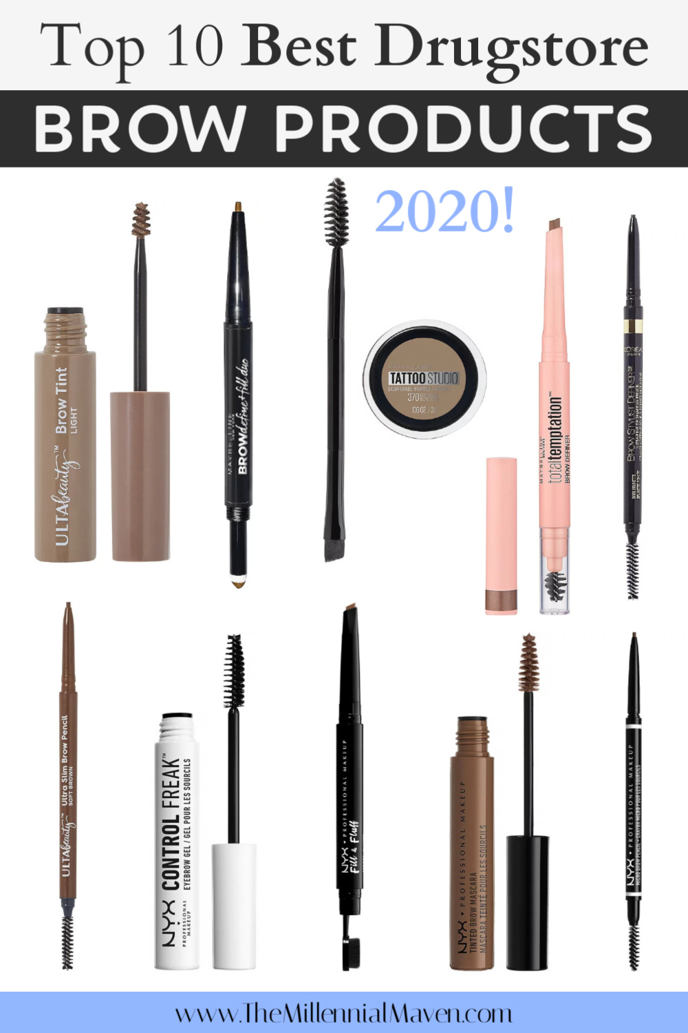Top 10 Best Drugstore Eyebrow Products in 2021! | Best Drugstore Brow Products