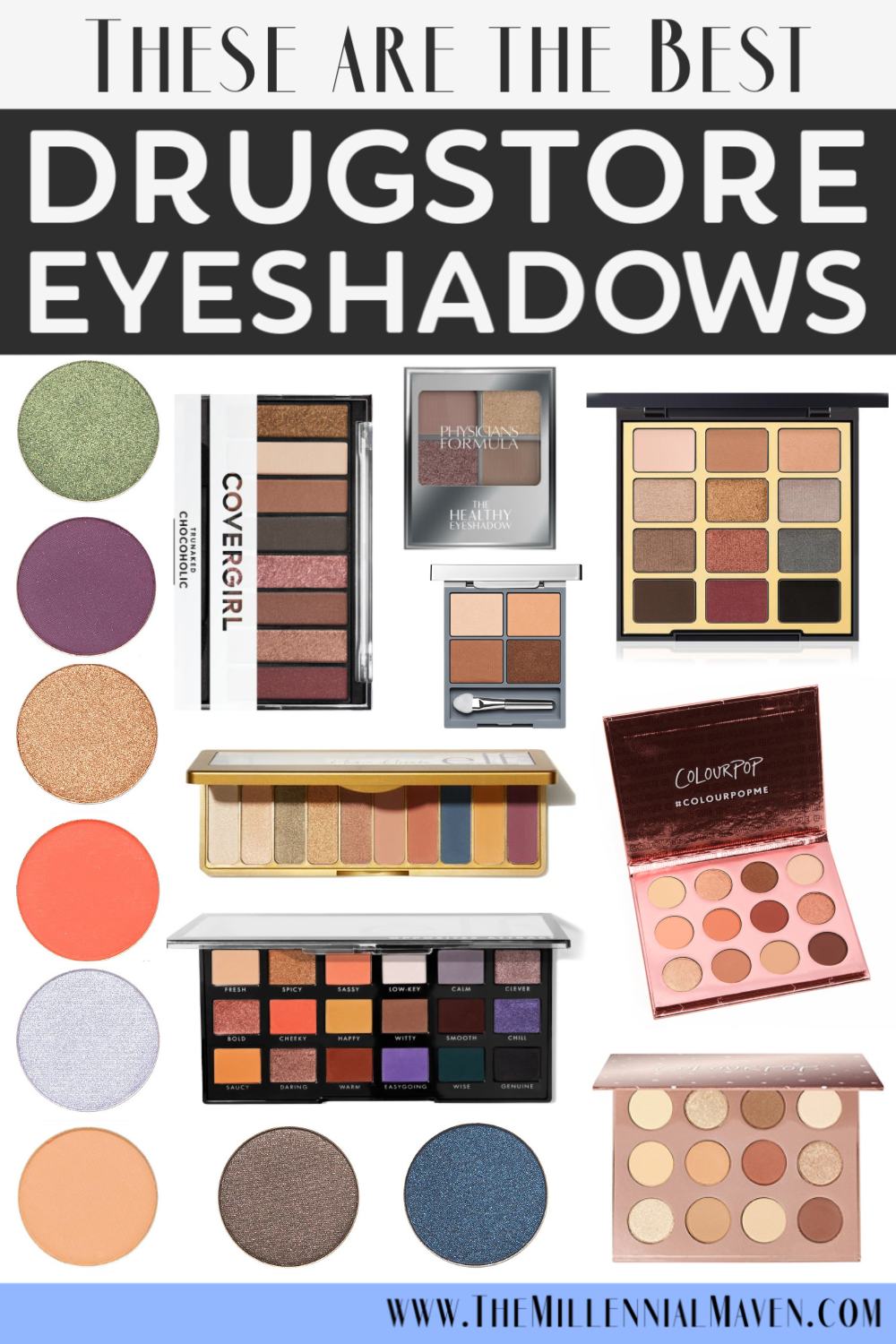 Top 10 Best Eyeshadows (Singles + Palettes!) at the Drugstore in 2021! | Drugstore Eyeshadows