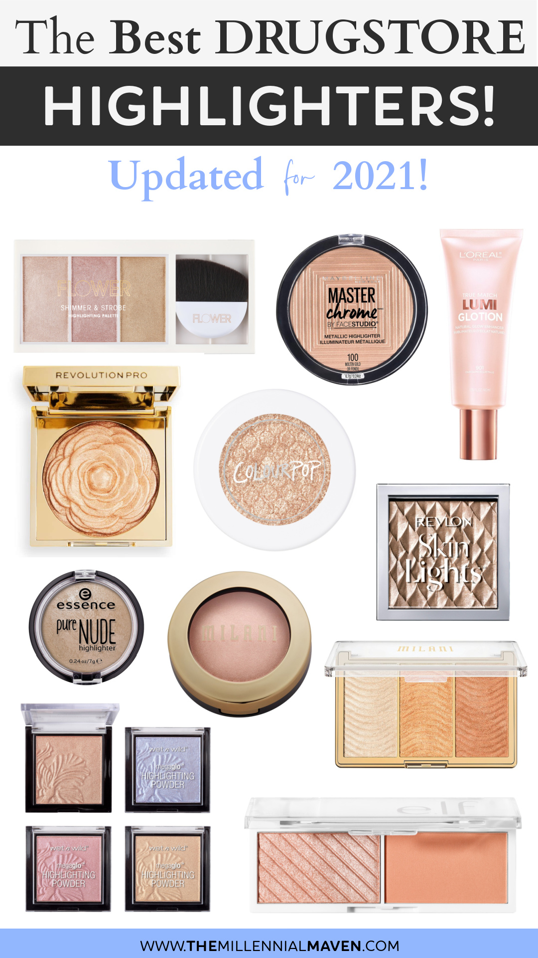 Top 10 Best Highlighters at the Drugstore in 2021! | Best Drugstore Highlighters