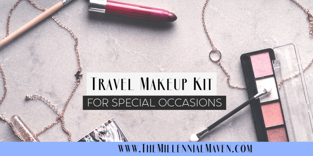 Travel Makeup Kit for Special Events & Memorable Moments || Wedding Makeup || The Millennial Maven #travelmakeup #weddingmakeup #weddingguestmakeup #professionalmakeup #travelbeauty