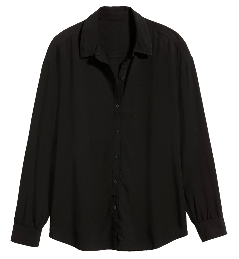 Fall Outfits October 2020 Black Button Up Shirt