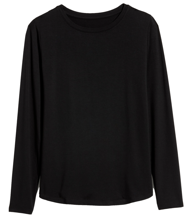 Fall Outfits October 2020 Black Long Sleeve Tee