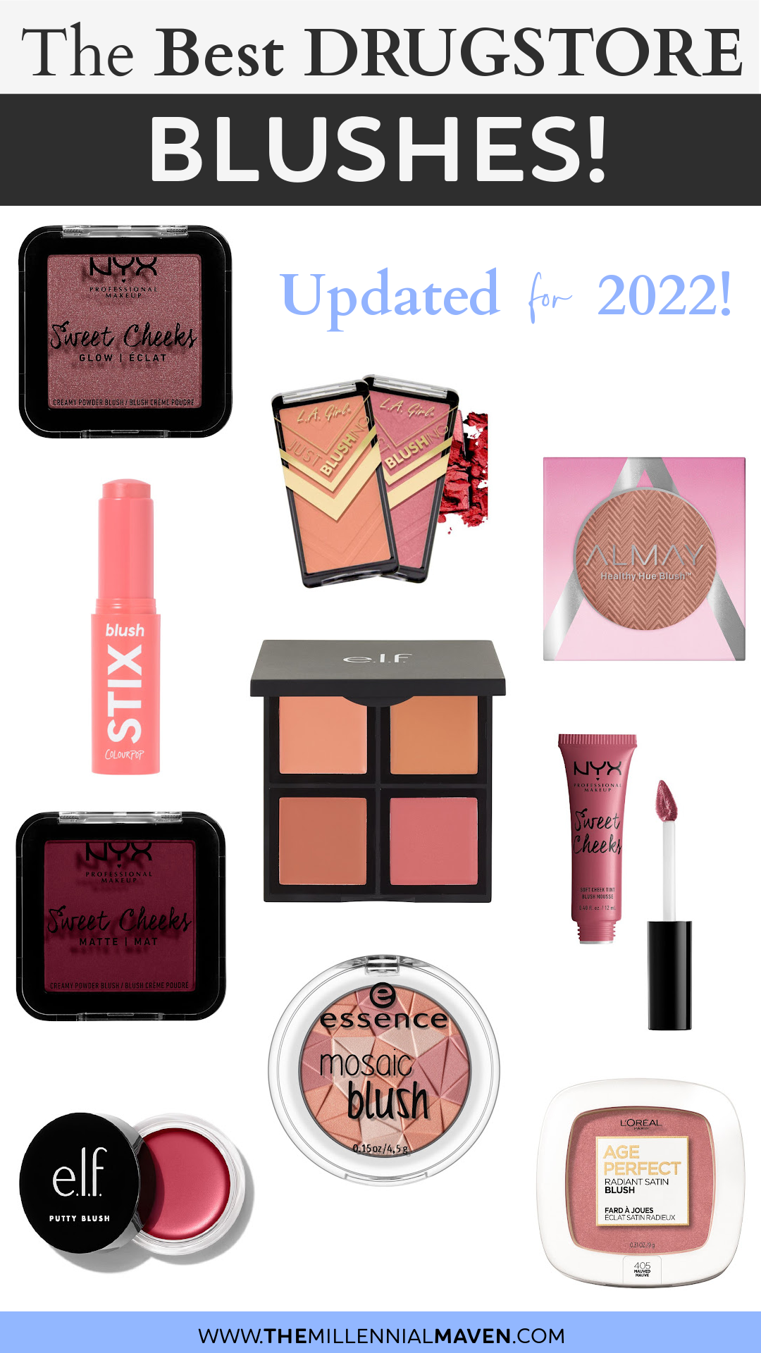 Top 10 Best Blushes at the Drugstore in 2022! | Best Drugstore Blushes