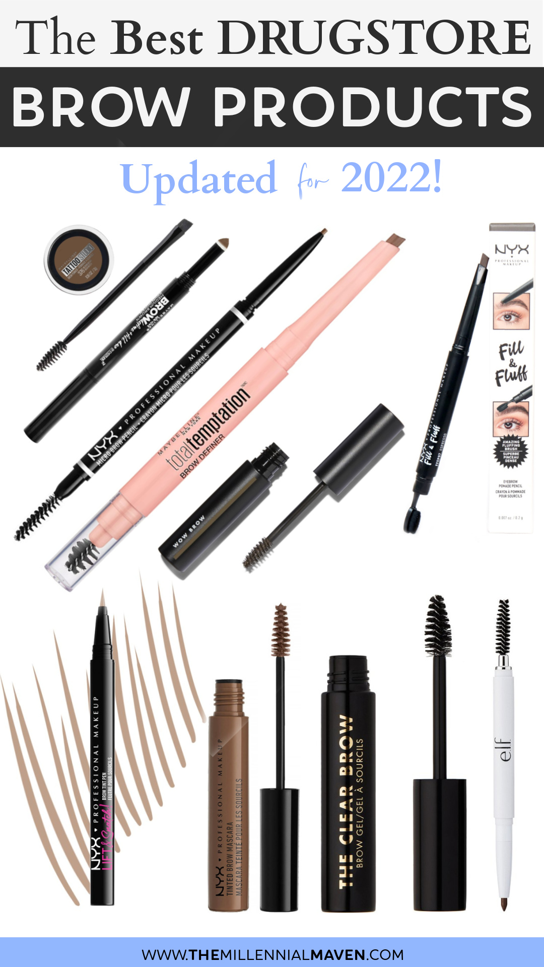 Top 10 Best Drugstore Eyebrow Products in 2022! | Best Drugstore Brow Products