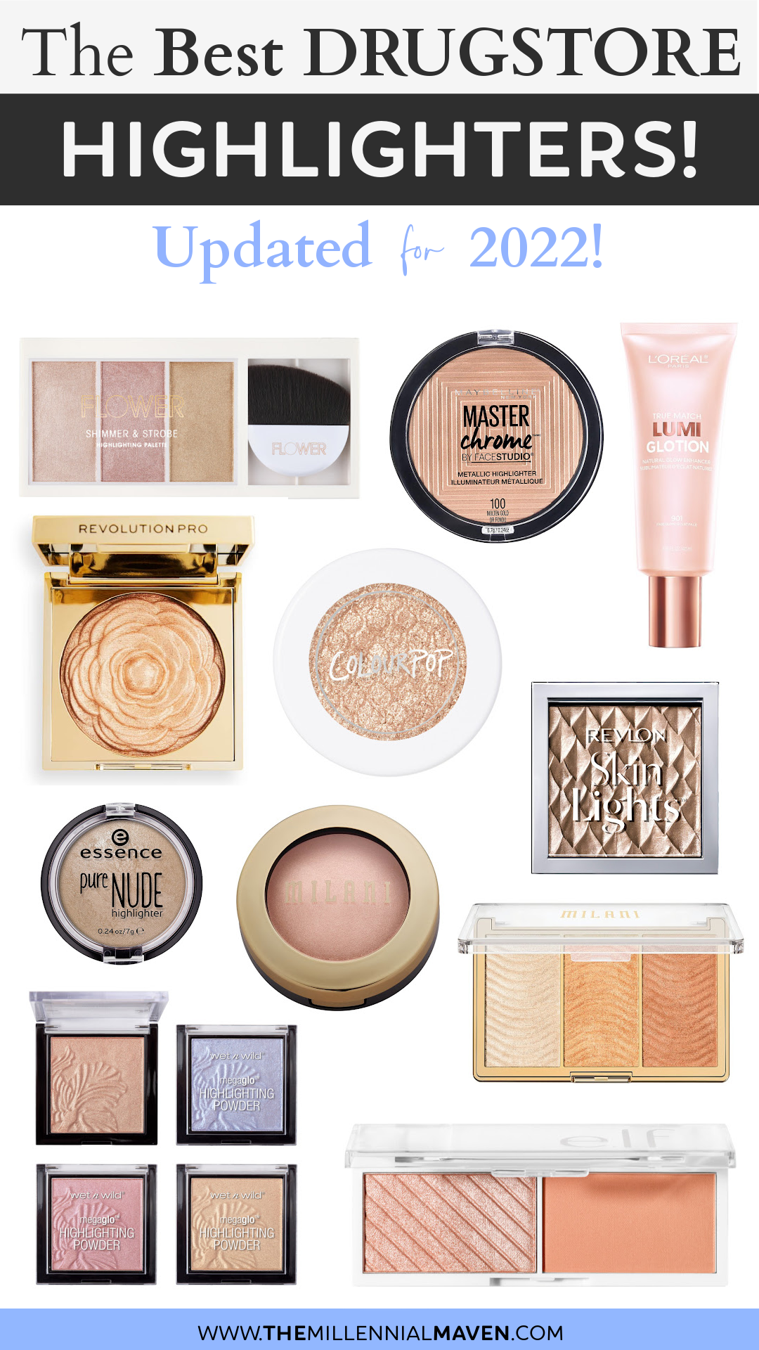Top 10 Best Highlighters at the Drugstore in 2022! | Best Drugstore Highlighters